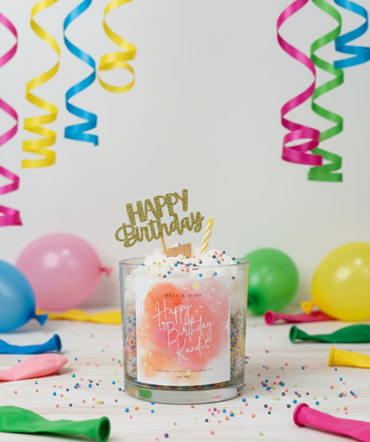 Happy Birthday Celebration Candle